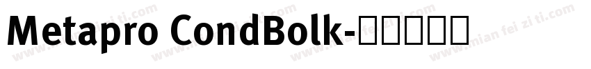 Metapro CondBolk字体转换